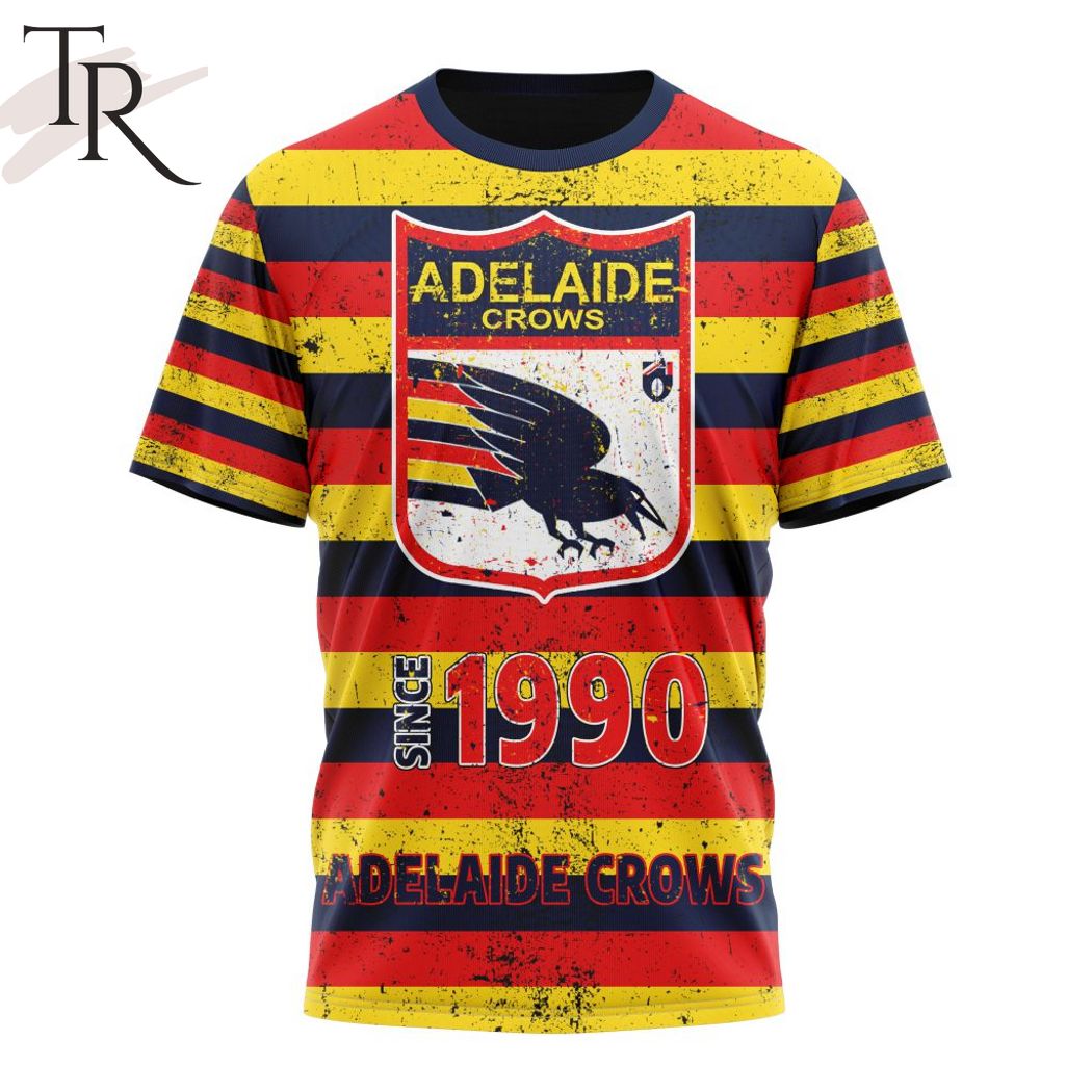AFL Adelaide Crows Special Retro Heritage Design Hoodie – Torunstyle AFL Adelaide Crows Special Retro Heritage Design Hoodie – Torunstyle