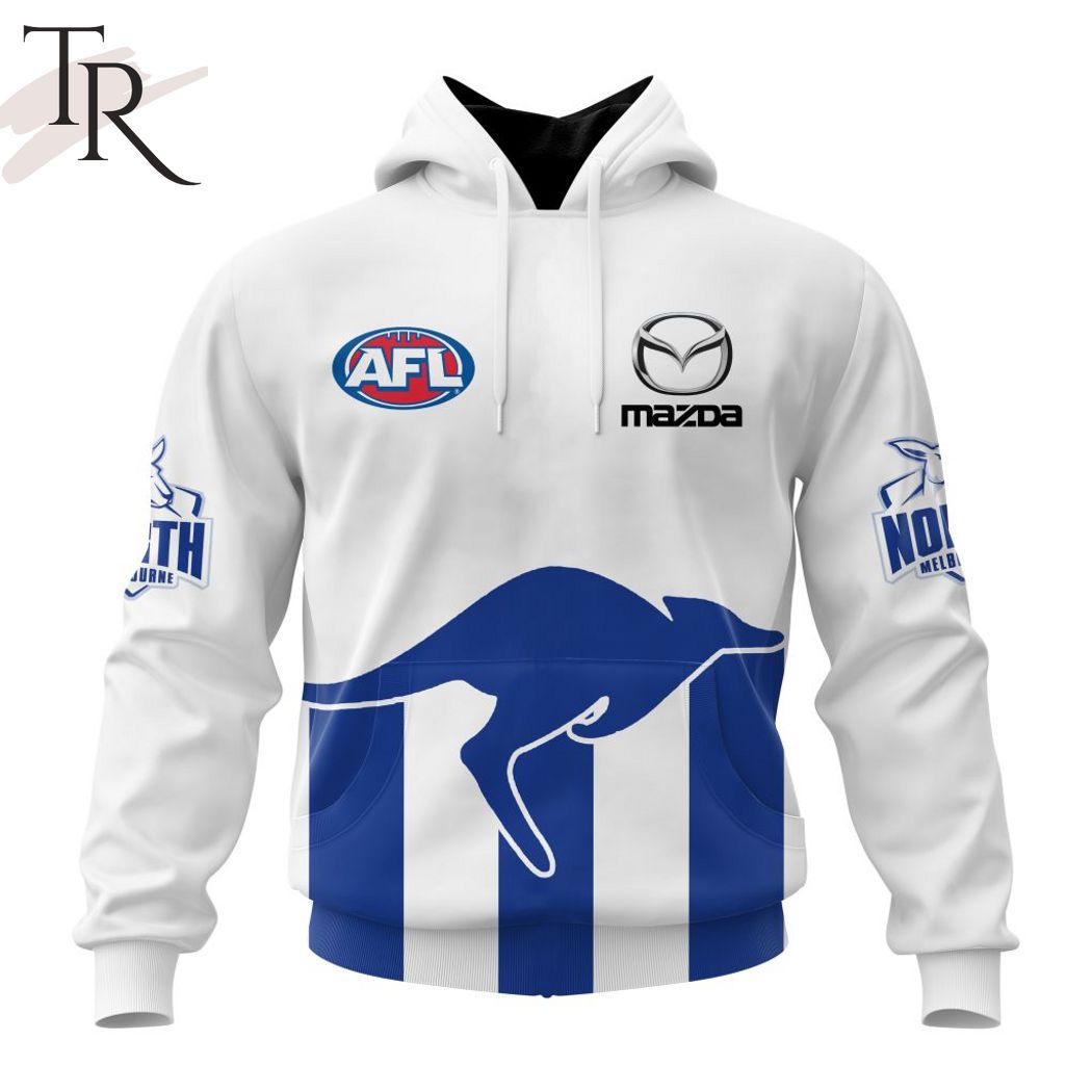 AFL North Melbourne Football Club Personalized 2024 Bounding Roo Hoodie AFL North Melbourne Football Club Personalized 2024 Bounding Roo Hoodie