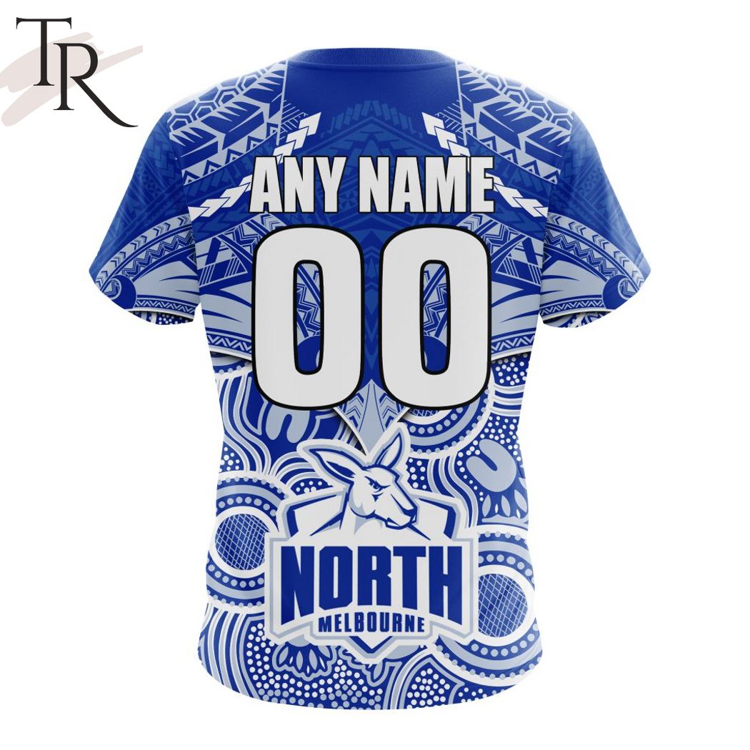 AFL North Melbourne Football Club Special Indigenous Mix Polynesian Design Hoodie – Torunstyle AFL North Melbourne Football Club Special Indigenous Mix Polynesian Design Hoodie – Torunstyle