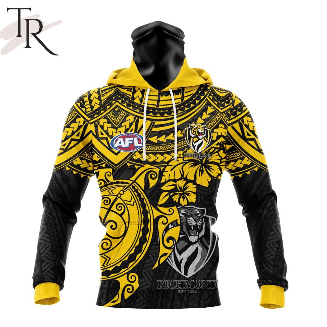 AFL Richmond Tigers Polynesian Concept Kits Hoodie – Torunstyle AFL Richmond Tigers Polynesian Concept Kits Hoodie – Torunstyle
