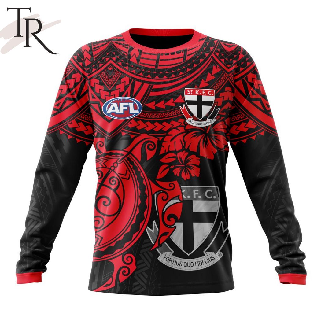 AFL St Kilda Football Club Polynesian Concept Kits Hoodie – Torunstyle AFL St Kilda Football Club Polynesian Concept Kits Hoodie – Torunstyle