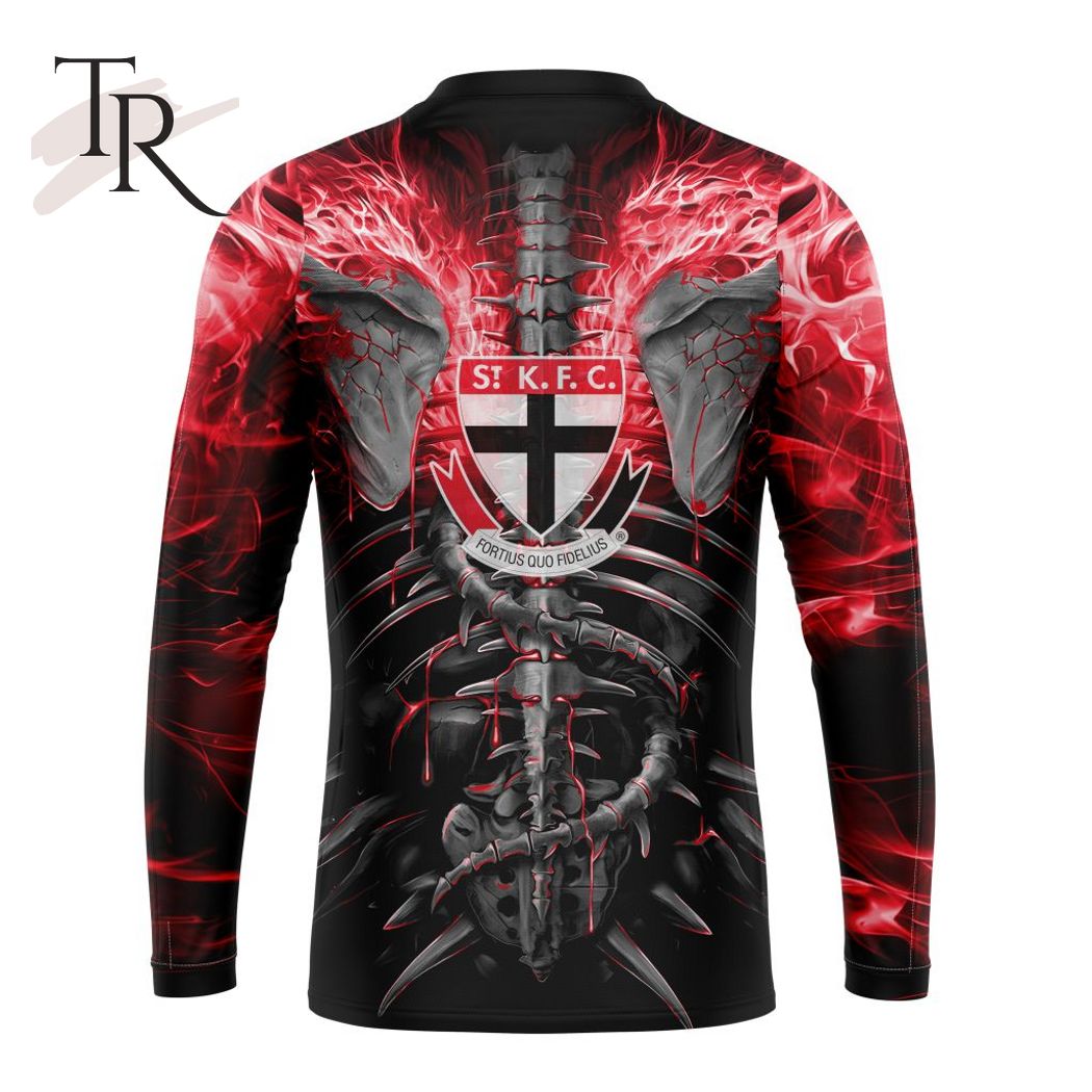 AFL St Kilda Football Club Special Skull Art Design Hoodie AFL St Kilda Football Club Special Skull Art Design Hoodie