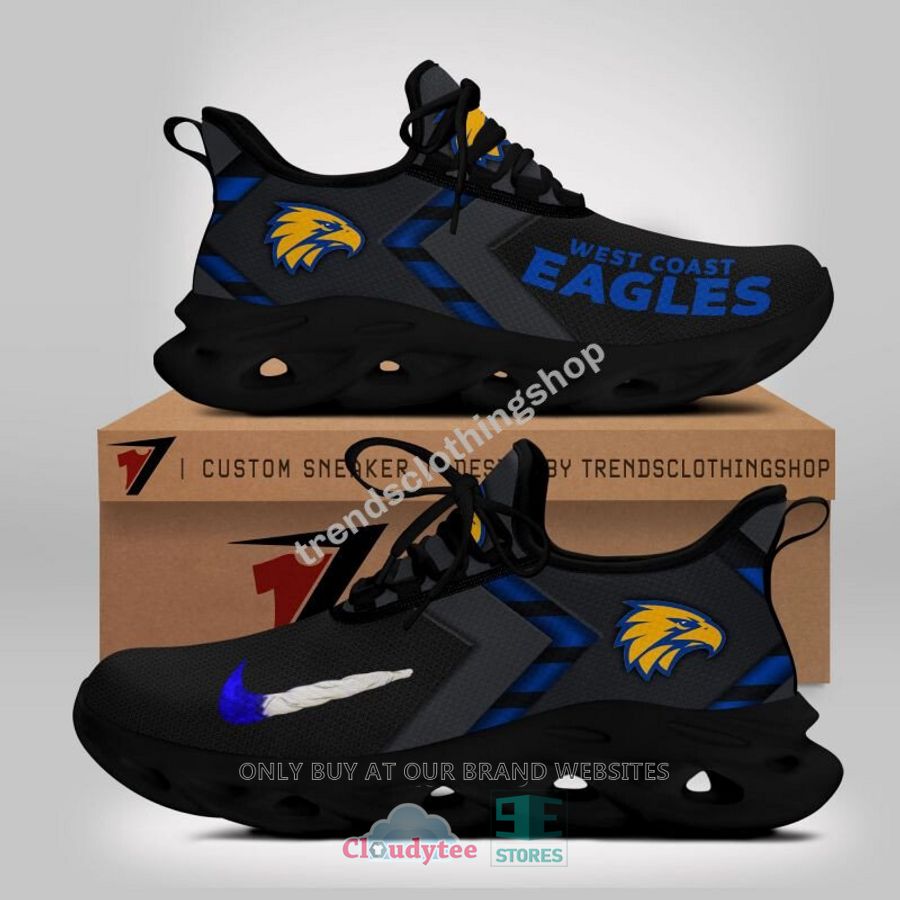 AFL West Coast Eagles Black Blue Max Soul Shoes AFL West Coast Eagles Black Blue Max Soul Shoes