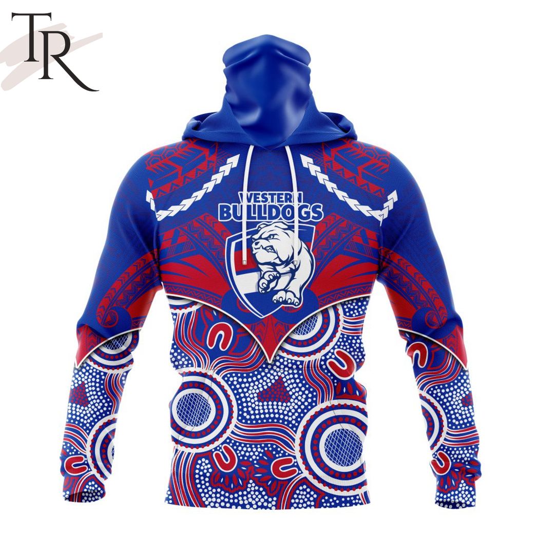 AFL Western Bulldogs Special Indigenous Mix Polynesian Design Hoodie – Torunstyle AFL Western Bulldogs Special Indigenous Mix Polynesian Design Hoodie – Torunstyle