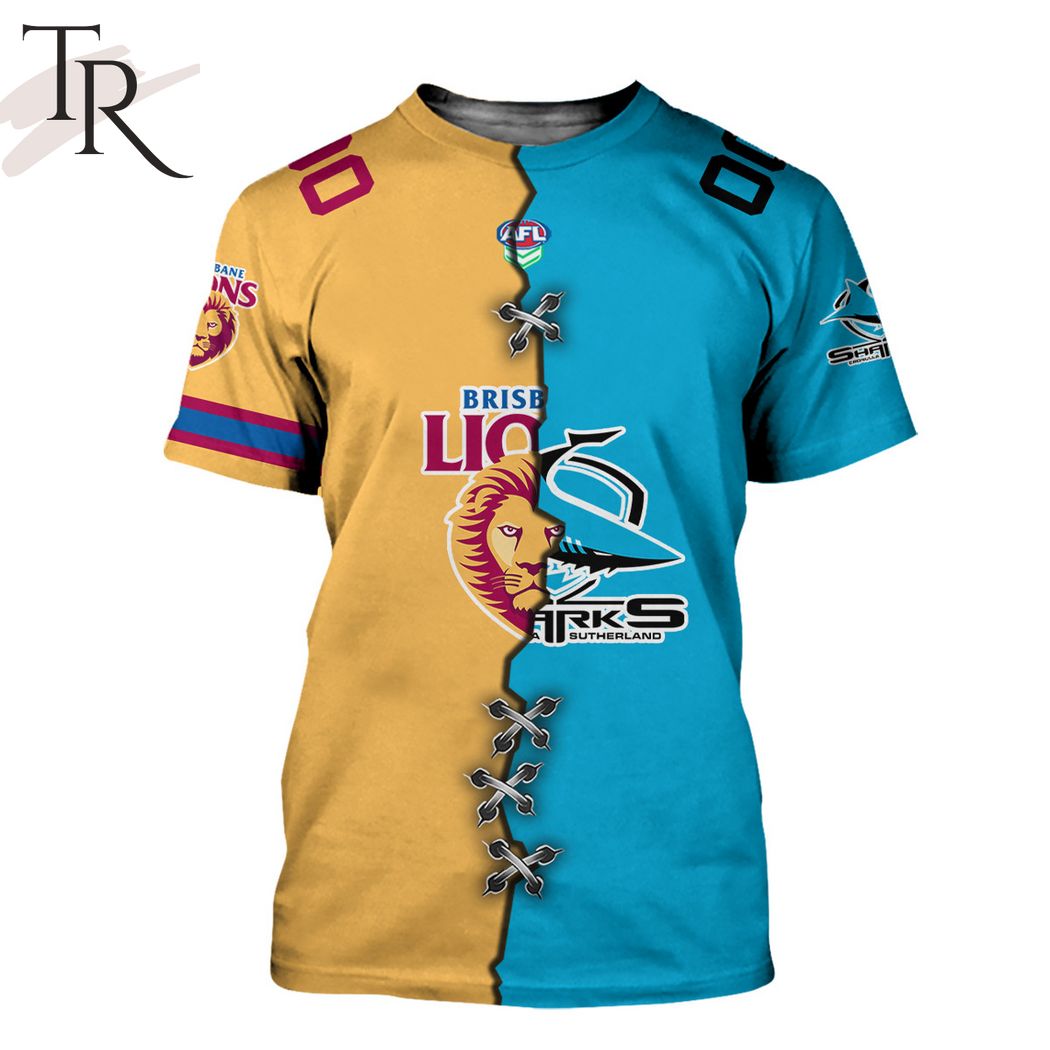 AFL x NRL Special Design Collection Select Any 2 Teams to Mix and Match! T-Shirt – soulcals.com AFL x NRL Special Design Collection Select Any 2 Teams to Mix and Match! T-Shirt – soulcals.com