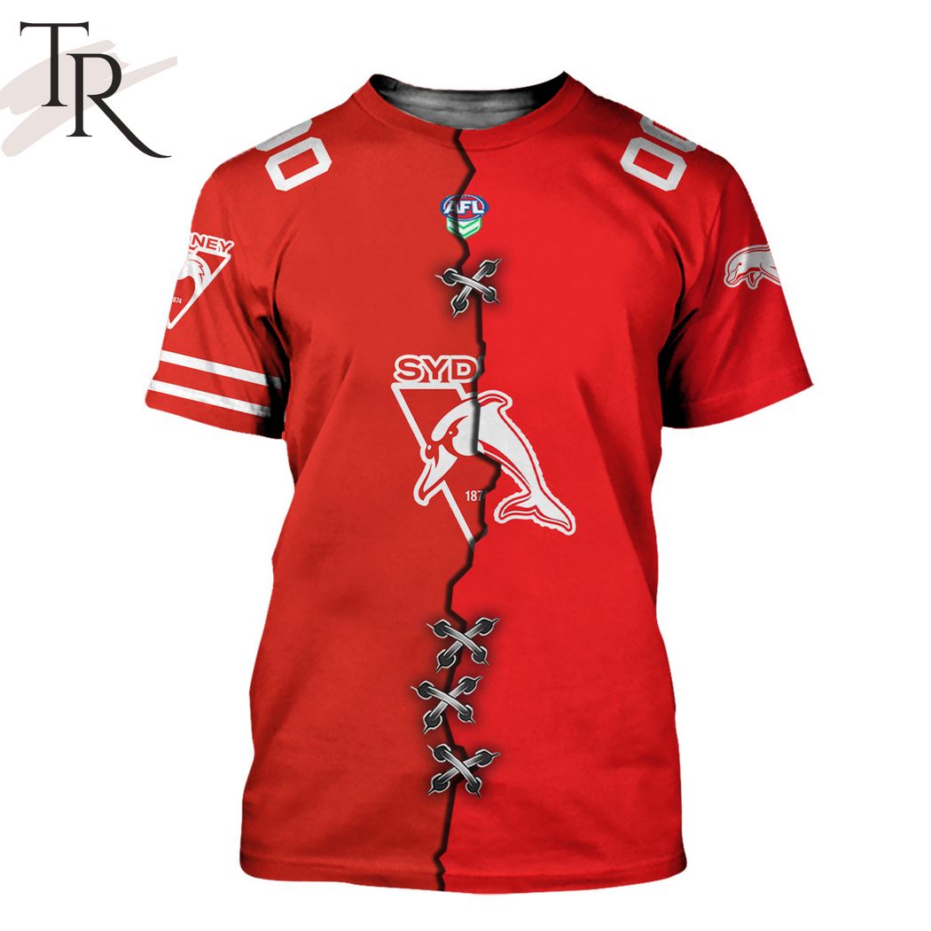 AFL x NRL Special Design Collection Select Any 2 Teams to Mix and Match! T-Shirt – soulcals.com AFL x NRL Special Design Collection Select Any 2 Teams to Mix and Match! T-Shirt – soulcals.com