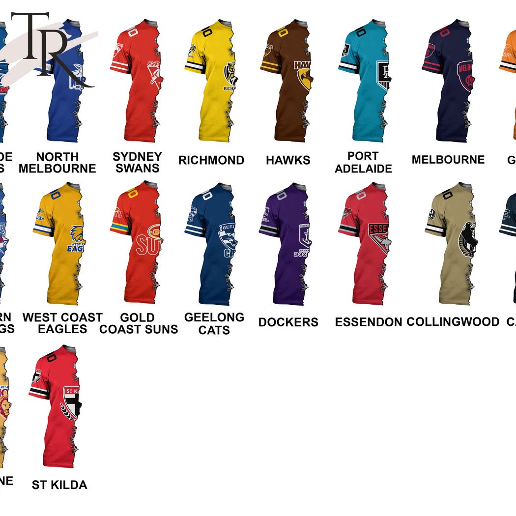 AFL x NRL Special Design Collection Select Any 2 Teams to Mix and Match! T-Shirt – soulcals.com AFL x NRL Special Design Collection Select Any 2 Teams to Mix and Match! T-Shirt – soulcals.com