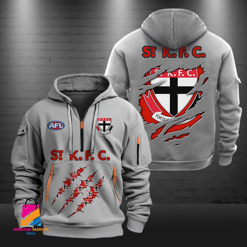 AFL St Kilda Football Half-zip Hoodie Gift For Fans AFL St Kilda Football Half-zip Hoodie Gift For Fans