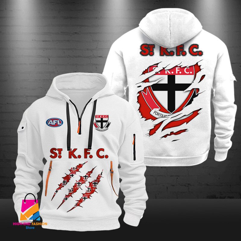 AFL St Kilda Football Half-zip Hoodie Gift For Fans AFL St Kilda Football Half-zip Hoodie Gift For Fans