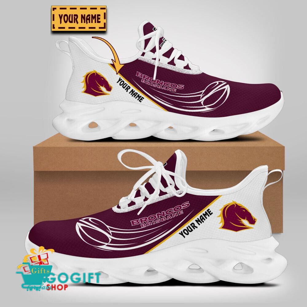 Brisbane Broncos Custom Name New Edition Max Soul Shoes Brisbane Broncos Custom Name New Edition Max Soul Shoes