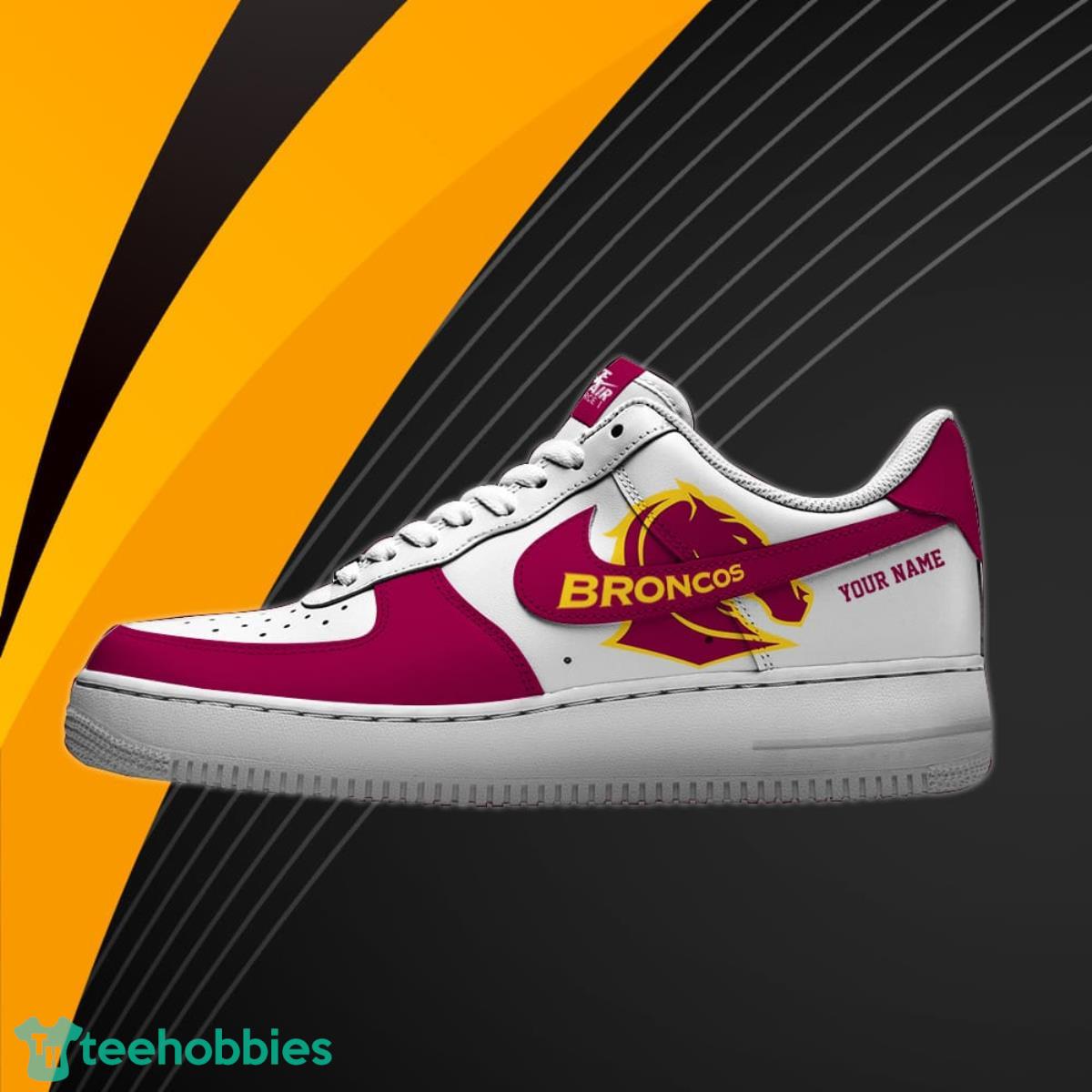 Brisbane Broncos NRL Air Force Shoes Custom Name Best Gift For Fans Brisbane Broncos NRL Air Force Shoes Custom Name Best Gift For Fans