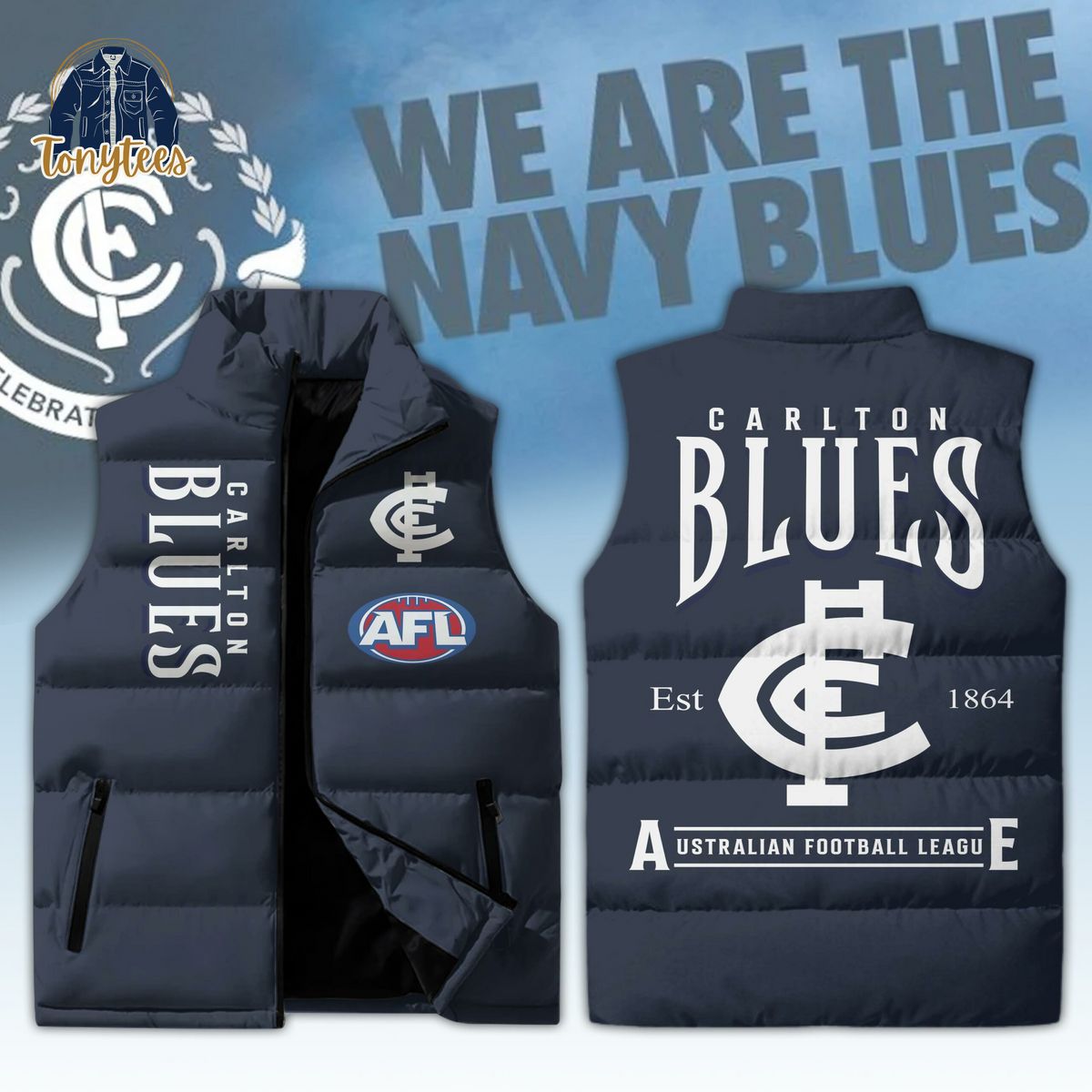 Carlton Blues AFL Sleeveless Jacket Carlton Blues AFL Sleeveless Jacket