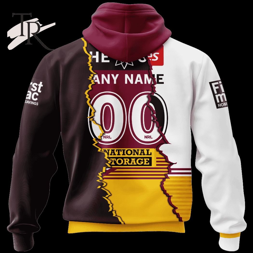 Custom Name And Number Brisbane Broncos NRL 2023 Mix Jerseys Hoodie 3D Custom Name And Number Brisbane Broncos NRL 2023 Mix Jerseys Hoodie 3D