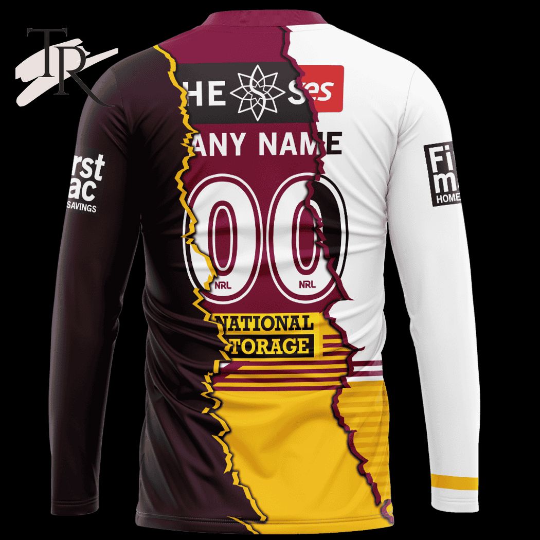 Custom Name And Number Brisbane Broncos NRL 2023 Mix Jerseys Hoodie 3D Custom Name And Number Brisbane Broncos NRL 2023 Mix Jerseys Hoodie 3D