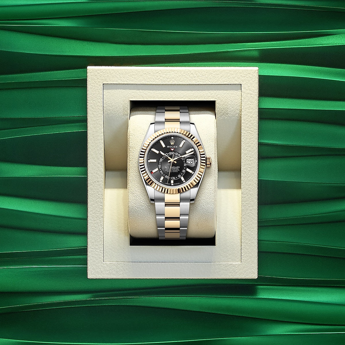 Rolex Sky-Dweller, 42mm, Oystersteel and 18k Yellow Gold, Black, Oyster, Ref# 336933-0003 1:1 Rolex Sky-Dweller, 42mm, Oystersteel and 18k Yellow Gold, Black, Oyster, Ref# 336933-0003 1:1