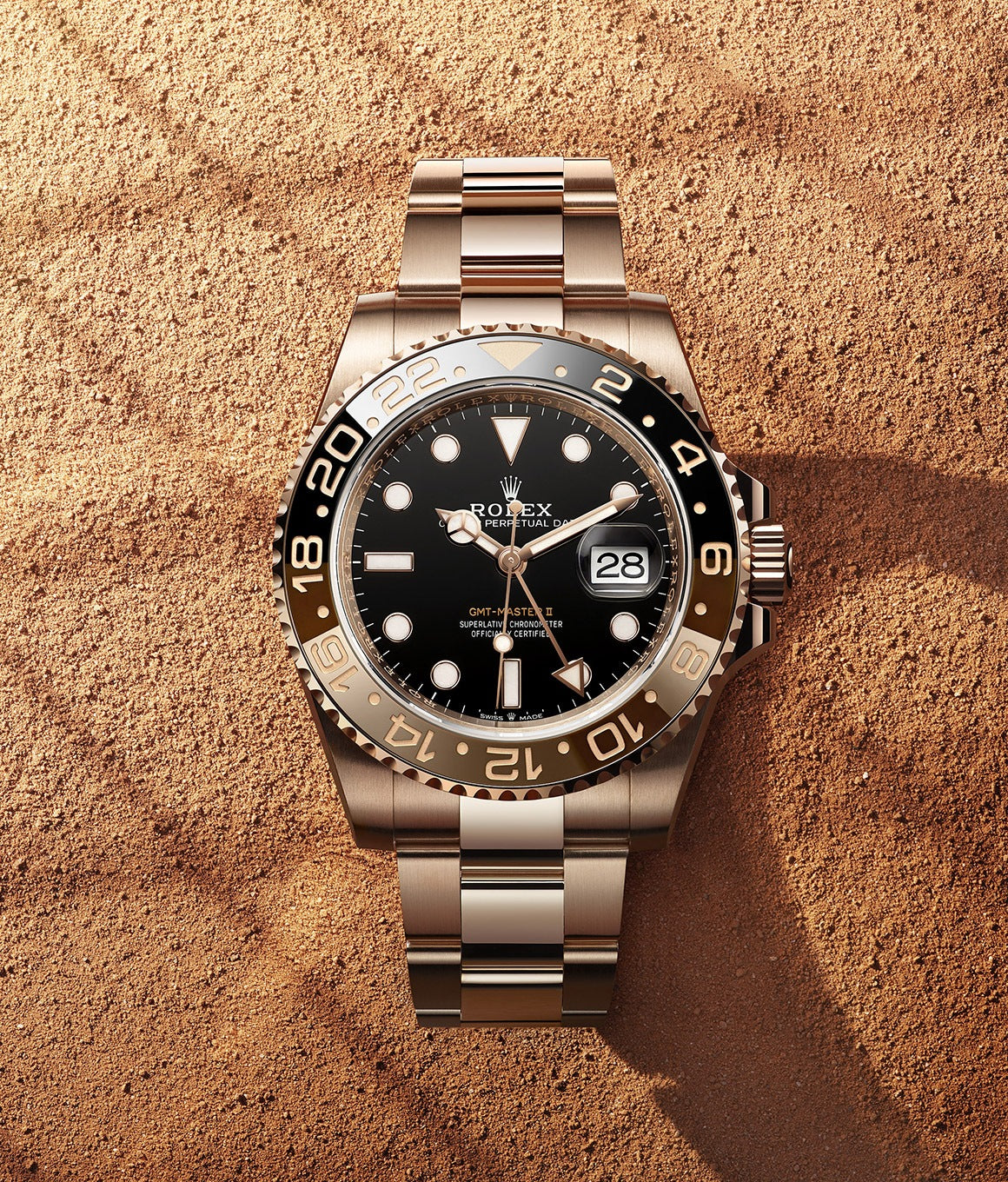 Rolex GMT-Master II Rootbeer, 18k Everose gold, 40mm, Ref# 126715chnr-0001 1:1 Rolex GMT-Master II Rootbeer, 18k Everose gold, 40mm, Ref# 126715chnr-0001 1:1