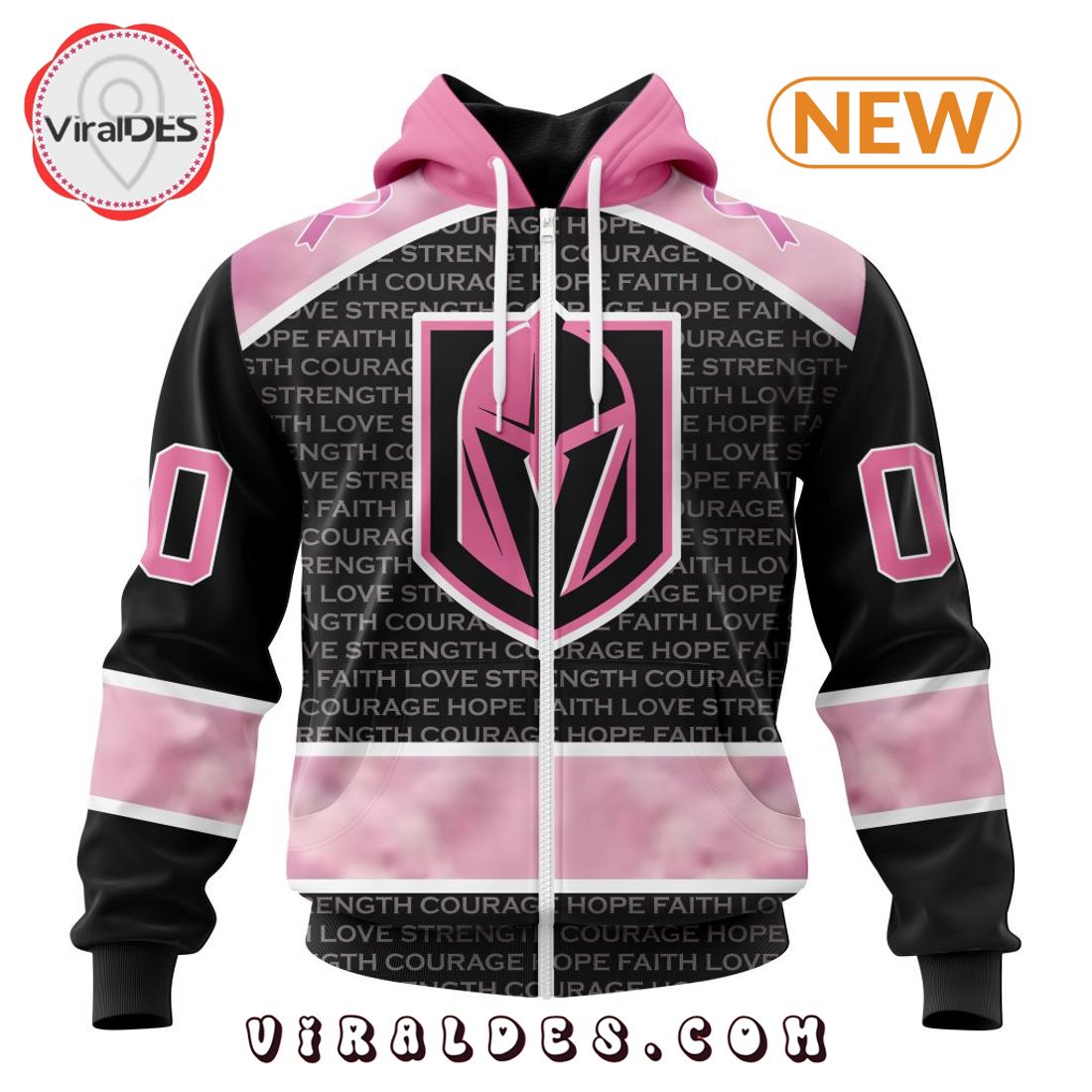 NHL Vegas Golden Knights Special Pink Fight Breast Cancer Design Hoodie NHL Vegas Golden Knights Special Pink Fight Breast Cancer Design Hoodie