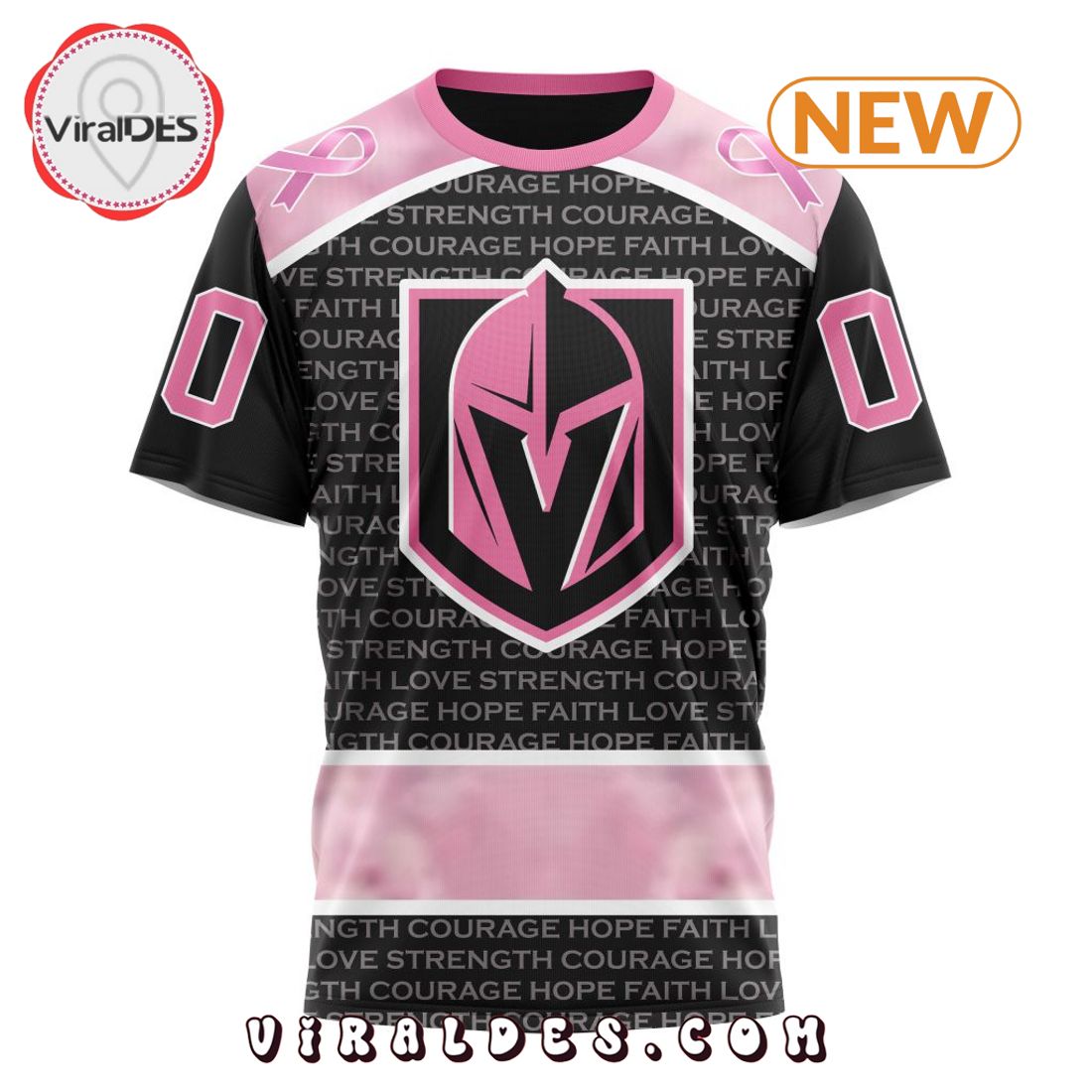 NHL Vegas Golden Knights Special Pink Fight Breast Cancer Design Hoodie NHL Vegas Golden Knights Special Pink Fight Breast Cancer Design Hoodie