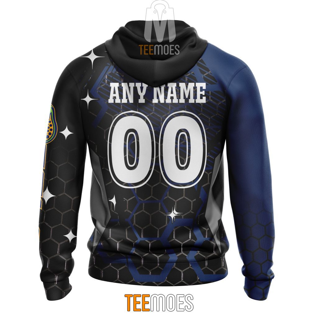 NRL Parramatta Eels Custom Name Number MotoCross Style Pullover Hoodie NRL Parramatta Eels Custom Name Number MotoCross Style Pullover Hoodie