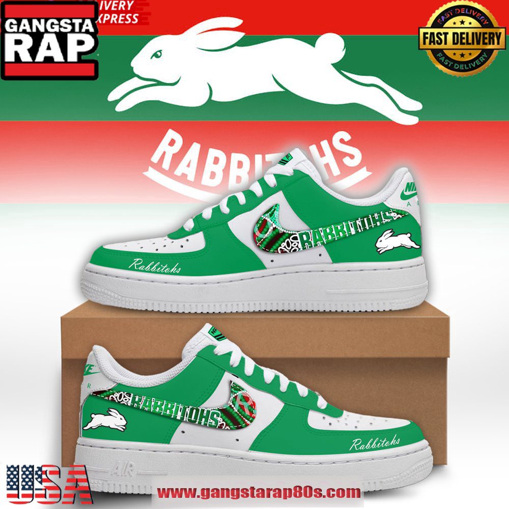 NRL South Sydney Rabbitohs New Edition Air Force 1 Sneakers Shoes NRL South Sydney Rabbitohs New Edition Air Force 1 Sneakers Shoes