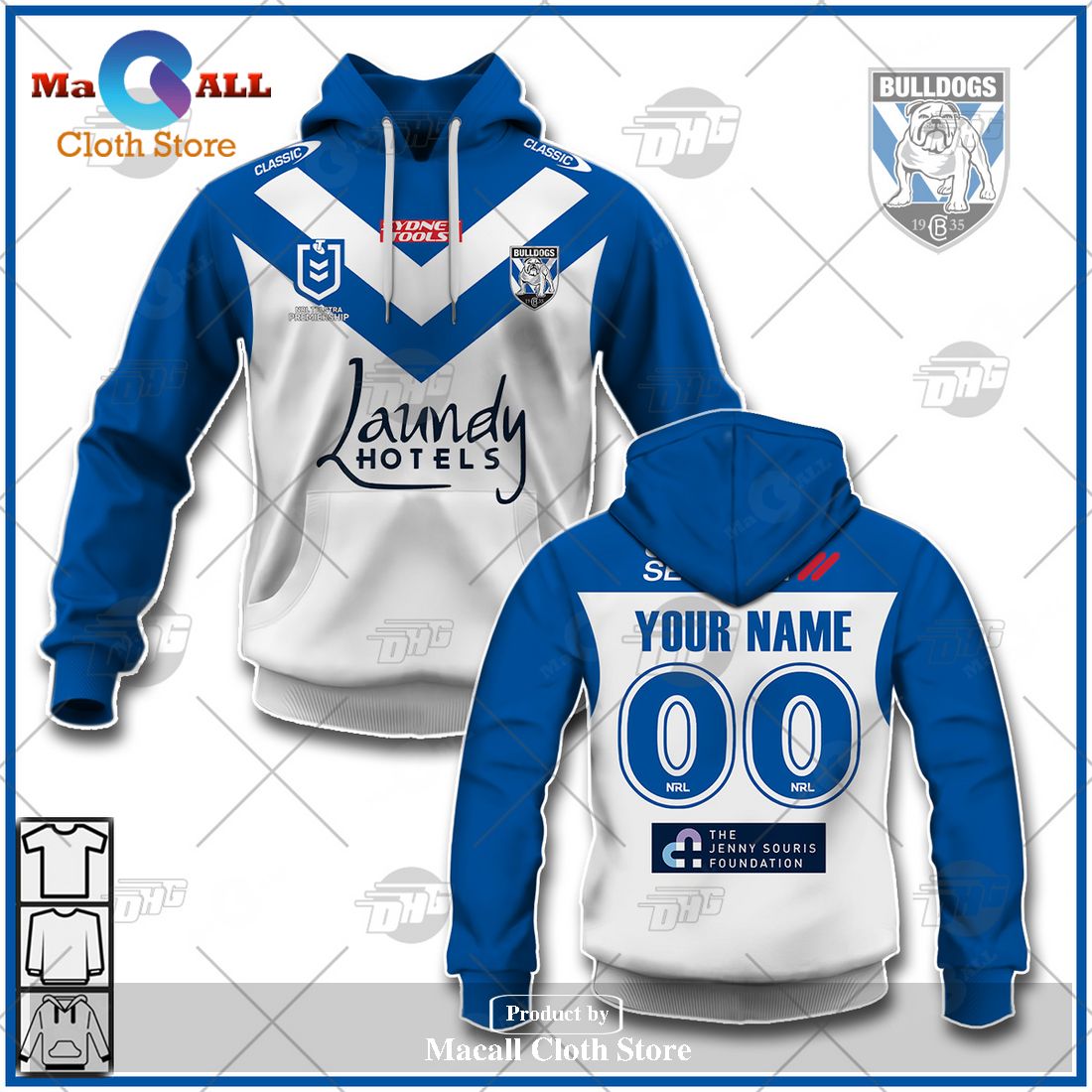 Personalize NRL Canterbury-Bankstown Bulldogs 2023 Home Jersey Hoodie Sweatshirt 3D -soulcals Personalize NRL Canterbury-Bankstown Bulldogs 2023 Home Jersey Hoodie Sweatshirt 3D -soulcals