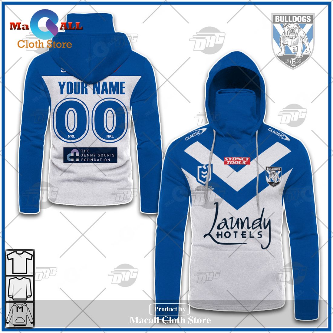 Personalize NRL Canterbury-Bankstown Bulldogs 2023 Home Jersey Hoodie Sweatshirt 3D -soulcals Personalize NRL Canterbury-Bankstown Bulldogs 2023 Home Jersey Hoodie Sweatshirt 3D -soulcals