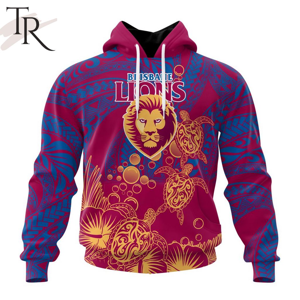 Personalized AFL Brisbane Lions Special Polynesian Design Hoodie – Torunstyle Personalized AFL Brisbane Lions Special Polynesian Design Hoodie – Torunstyle