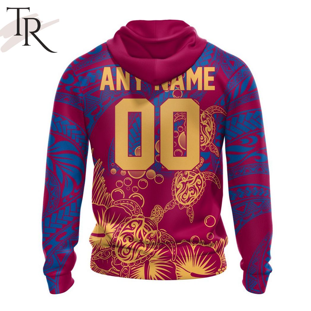 Personalized AFL Brisbane Lions Special Polynesian Design Hoodie – Torunstyle Personalized AFL Brisbane Lions Special Polynesian Design Hoodie – Torunstyle