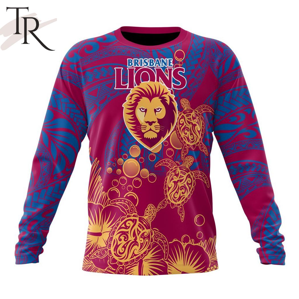 Personalized AFL Brisbane Lions Special Polynesian Design Hoodie – Torunstyle Personalized AFL Brisbane Lions Special Polynesian Design Hoodie – Torunstyle