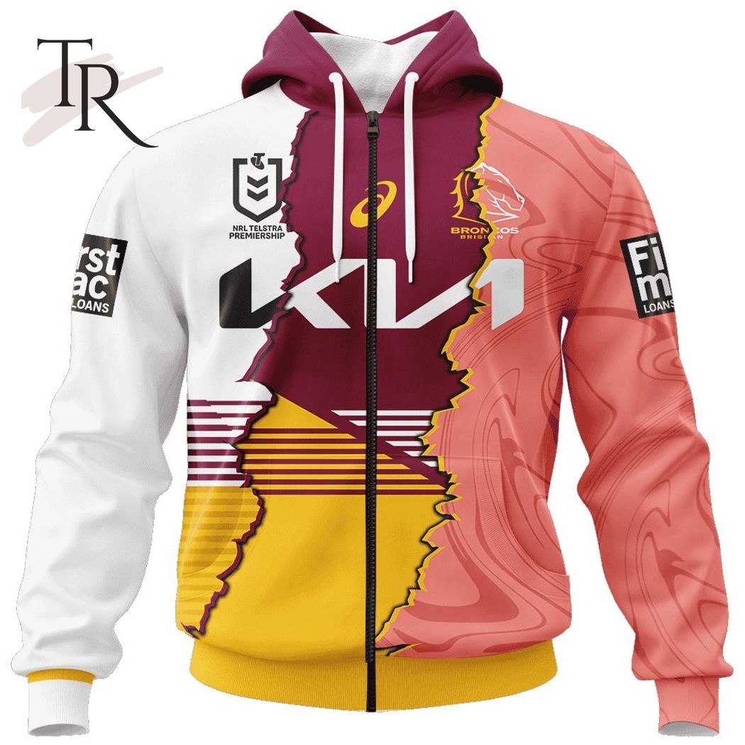 Personalized NRL Brisbane Broncos Special Mix Jersey Hoodie 3D Personalized NRL Brisbane Broncos Special Mix Jersey Hoodie 3D