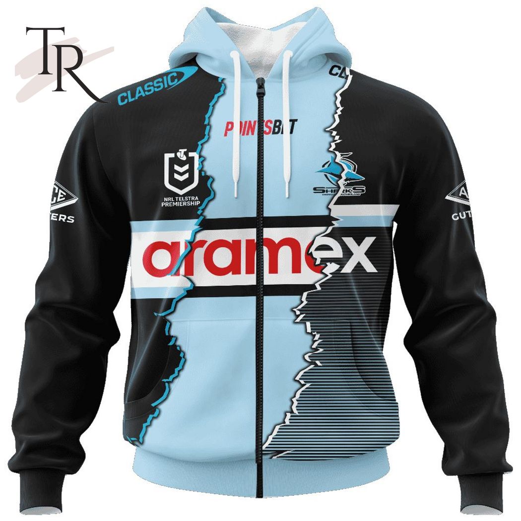 Personalized NRL Cronulla-Sutherland Sharks Special Mix Jersey Hoodie 3D Personalized NRL Cronulla-Sutherland Sharks Special Mix Jersey Hoodie 3D