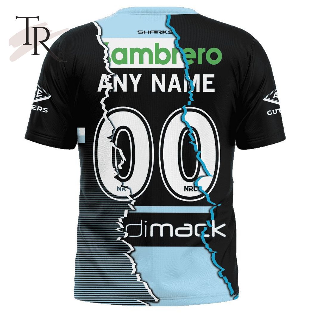 Personalized NRL Cronulla-Sutherland Sharks Special Mix Jersey Hoodie 3D Personalized NRL Cronulla-Sutherland Sharks Special Mix Jersey Hoodie 3D