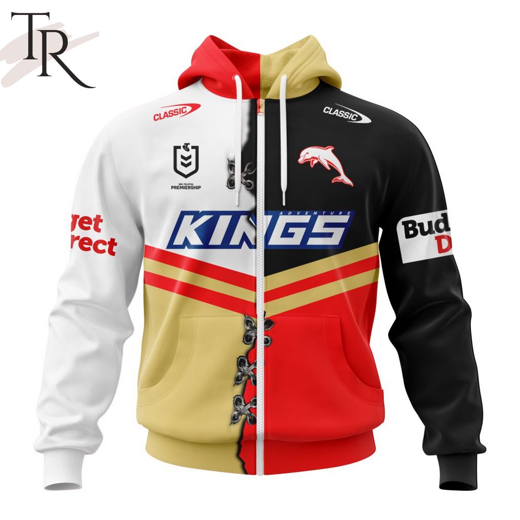 Personalized NRL Dolphins Home Mix Away Kits Hoodie Personalized NRL Dolphins Home Mix Away Kits Hoodie