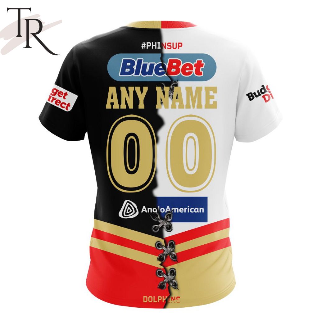 Personalized NRL Dolphins Home Mix Away Kits Hoodie Personalized NRL Dolphins Home Mix Away Kits Hoodie
