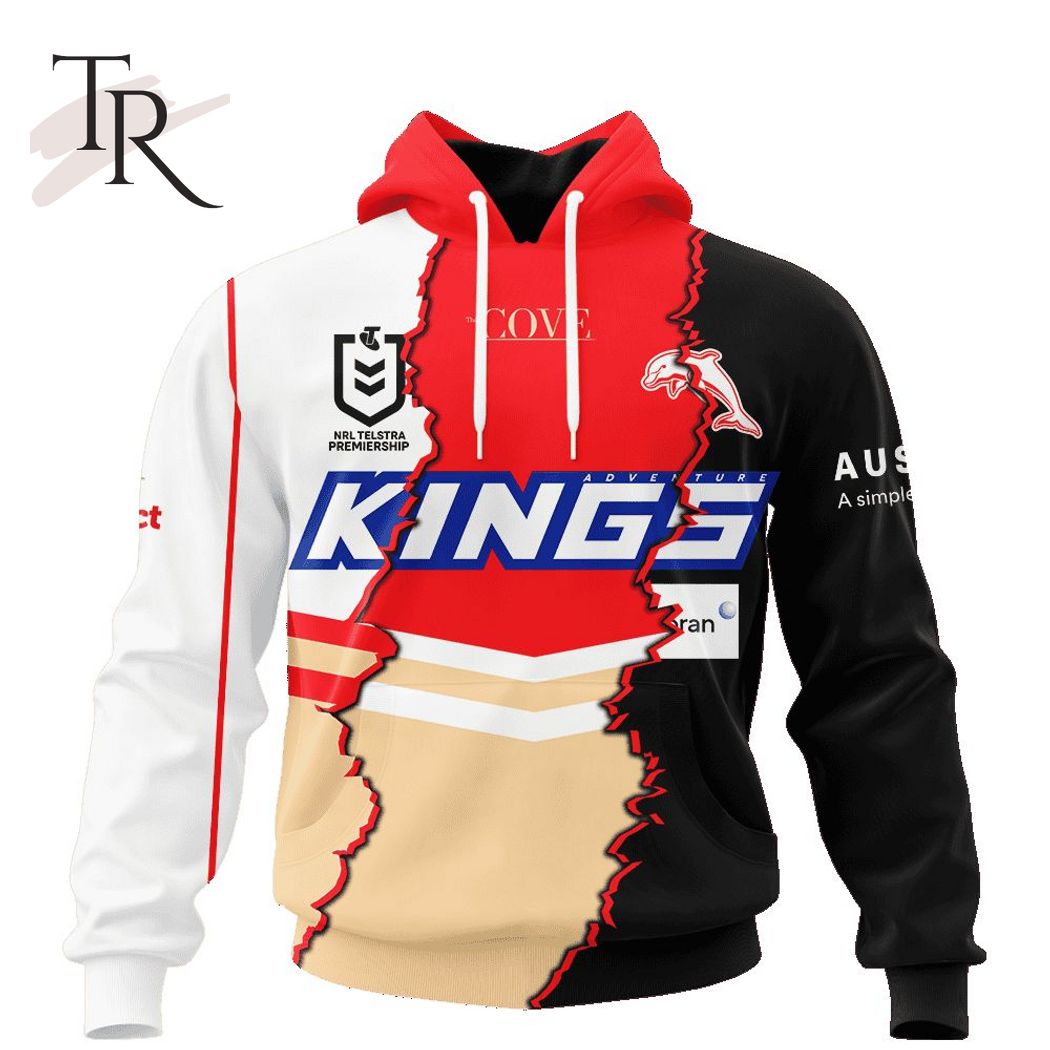 Personalized NRL Dolphins Special Mix Jersey Hoodie 3D Personalized NRL Dolphins Special Mix Jersey Hoodie 3D