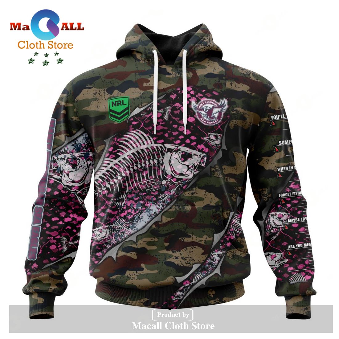 Personalized NRL Manly Warringah Sea Eagles Special Camo Fishing Hoodie Sweatshirt 3D LIMITED EDITION -soulcals Personalized NRL Manly Warringah Sea Eagles Special Camo Fishing Hoodie Sweatshirt 3D LIMITED EDITION -soulcals