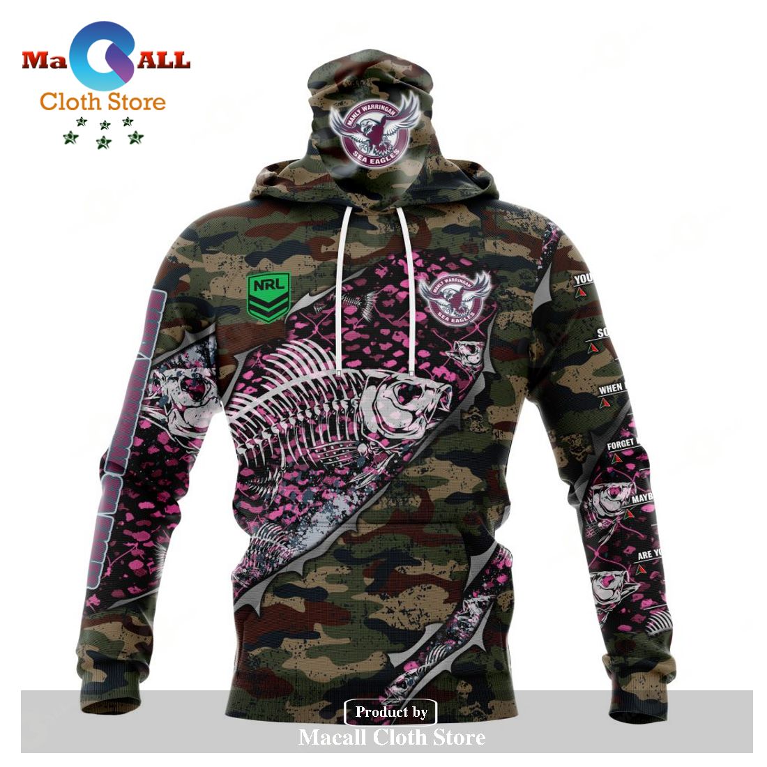 Personalized NRL Manly Warringah Sea Eagles Special Camo Fishing Hoodie Sweatshirt 3D LIMITED EDITION -soulcals Personalized NRL Manly Warringah Sea Eagles Special Camo Fishing Hoodie Sweatshirt 3D LIMITED EDITION -soulcals
