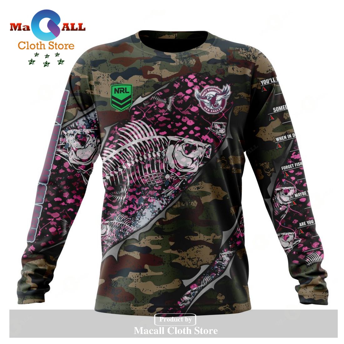 Personalized NRL Manly Warringah Sea Eagles Special Camo Fishing Hoodie Sweatshirt 3D LIMITED EDITION -soulcals Personalized NRL Manly Warringah Sea Eagles Special Camo Fishing Hoodie Sweatshirt 3D LIMITED EDITION -soulcals