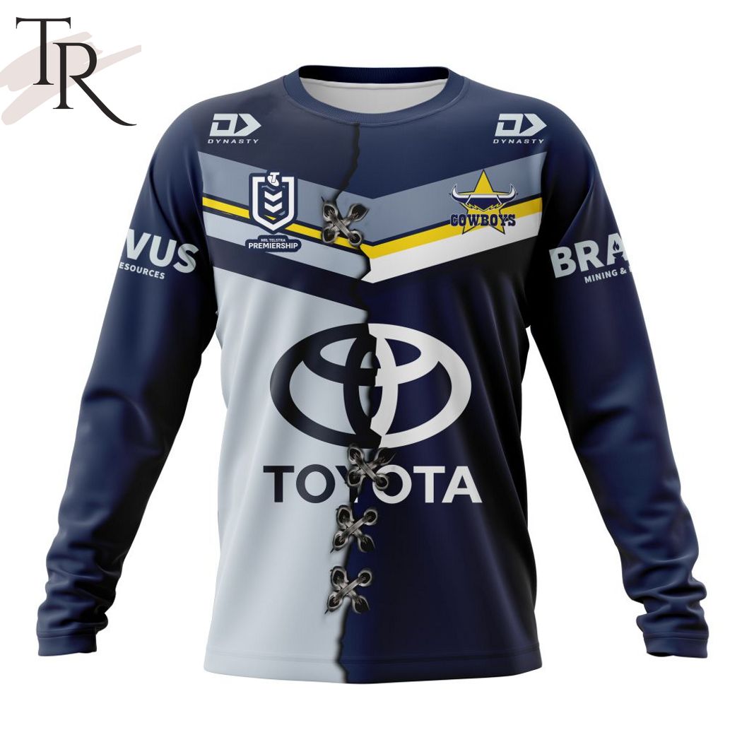 Personalized NRL North Queensland Cowboys Home Mix Away Kits Hoodie Personalized NRL North Queensland Cowboys Home Mix Away Kits Hoodie