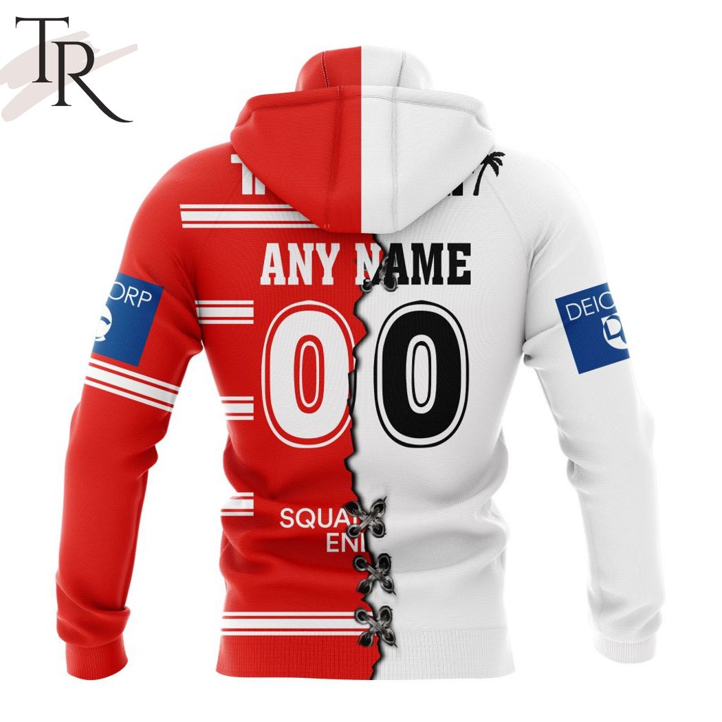Personalized NRL St. George Illawarra Dragons Home Mix Away Kits Hoodie Personalized NRL St. George Illawarra Dragons Home Mix Away Kits Hoodie