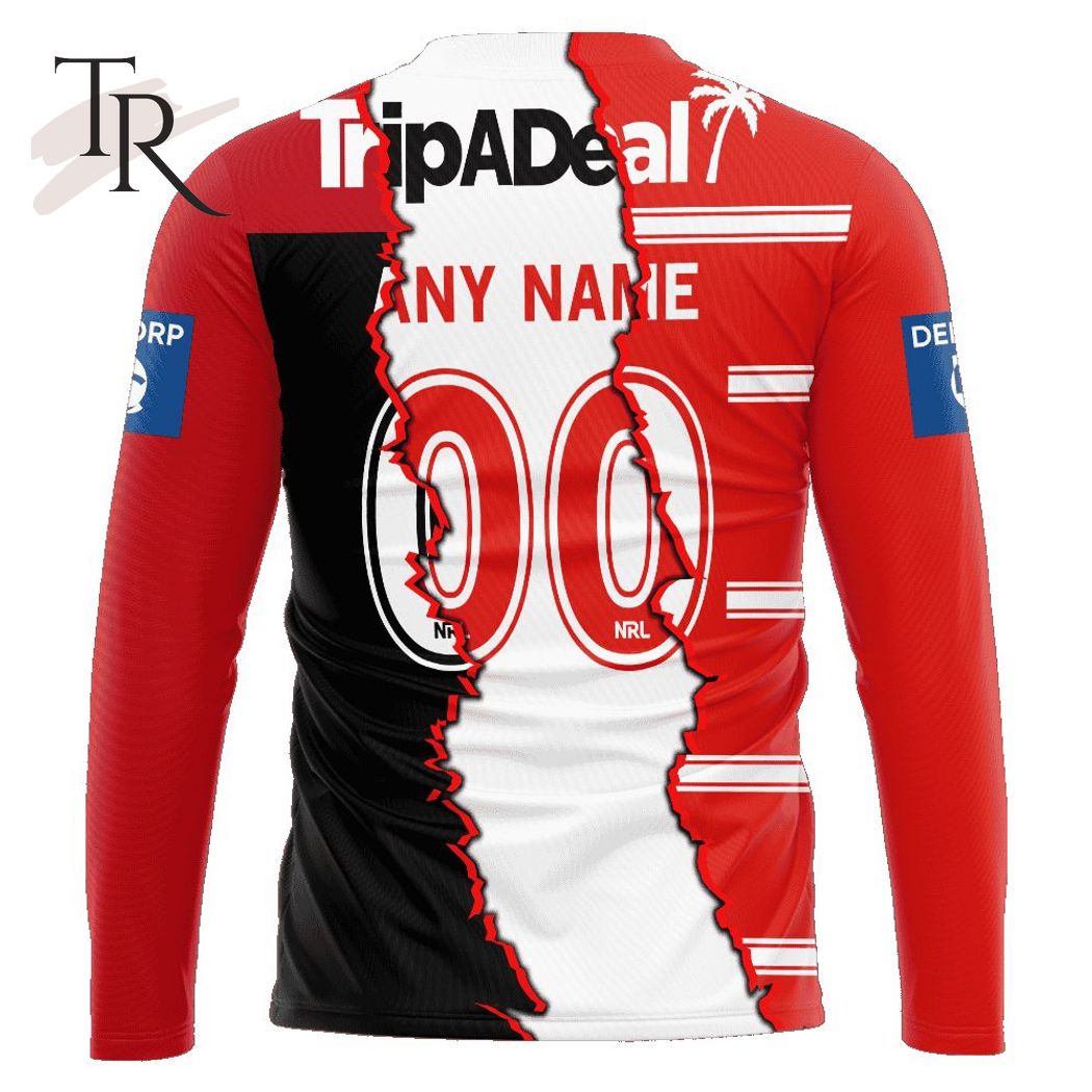 Personalized NRL St. George Illawarra Dragons Special Mix Jersey Hoodie 3D Personalized NRL St. George Illawarra Dragons Special Mix Jersey Hoodie 3D
