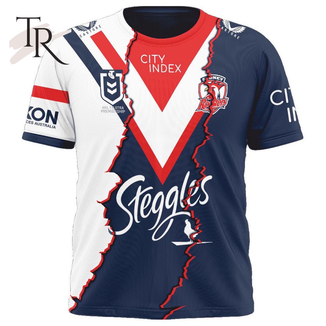 Personalized NRL Sydney Roosters Special Mix Jersey Hoodie 3D Personalized NRL Sydney Roosters Special Mix Jersey Hoodie 3D