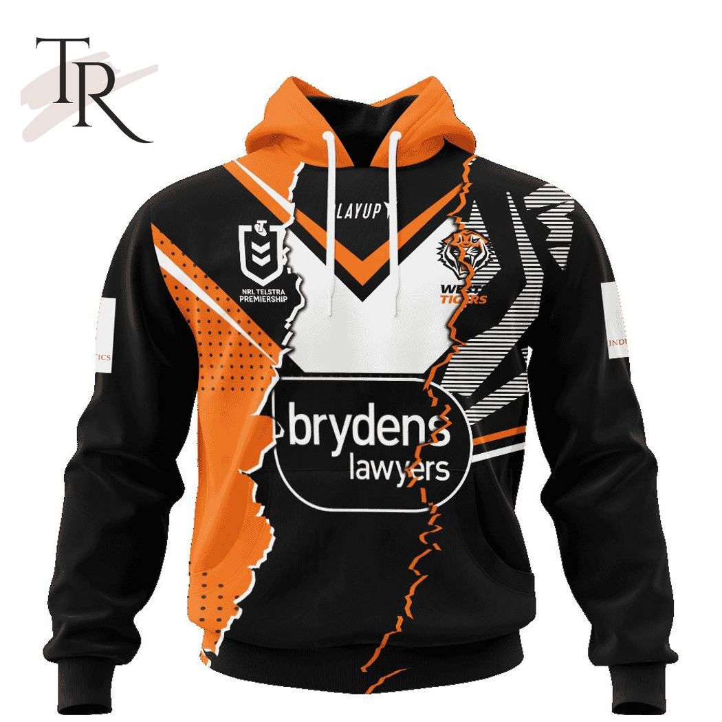 Personalized NRL Wests Tigers Special Mix Jersey Hoodie 3D Personalized NRL Wests Tigers Special Mix Jersey Hoodie 3D
