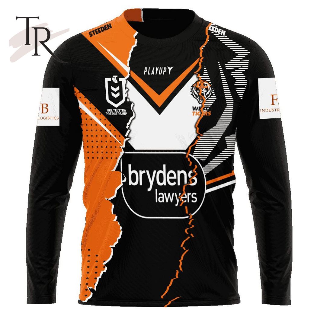 Personalized NRL Wests Tigers Special Mix Jersey Hoodie 3D Personalized NRL Wests Tigers Special Mix Jersey Hoodie 3D