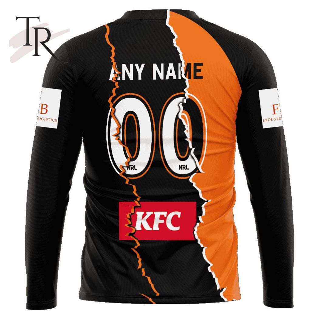Personalized NRL Wests Tigers Special Mix Jersey Hoodie 3D Personalized NRL Wests Tigers Special Mix Jersey Hoodie 3D