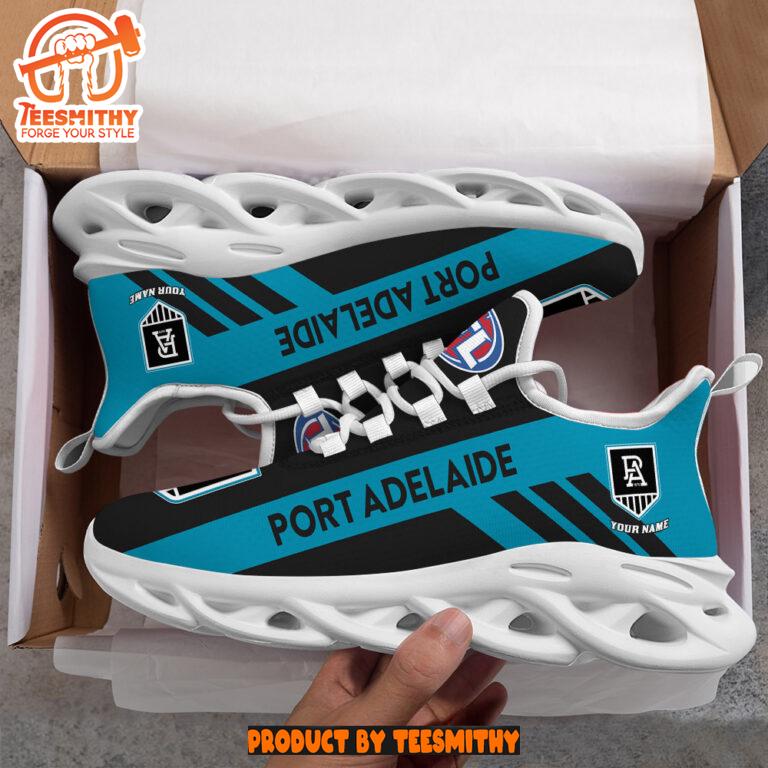 Port Adelaide Power Max Soul Shoes Personalized AFL Max Soul Shoes-Soulcals.com Port Adelaide Power Max Soul Shoes Personalized AFL Max Soul Shoes-Soulcals.com