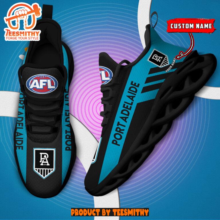 Port Adelaide Power Max Soul Shoes Personalized AFL Max Soul Shoes-Soulcals.com Port Adelaide Power Max Soul Shoes Personalized AFL Max Soul Shoes-Soulcals.com