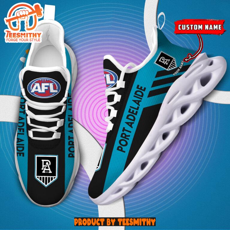 Port Adelaide Power Max Soul Shoes Personalized AFL Max Soul Shoes-Soulcals.com Port Adelaide Power Max Soul Shoes Personalized AFL Max Soul Shoes-Soulcals.com