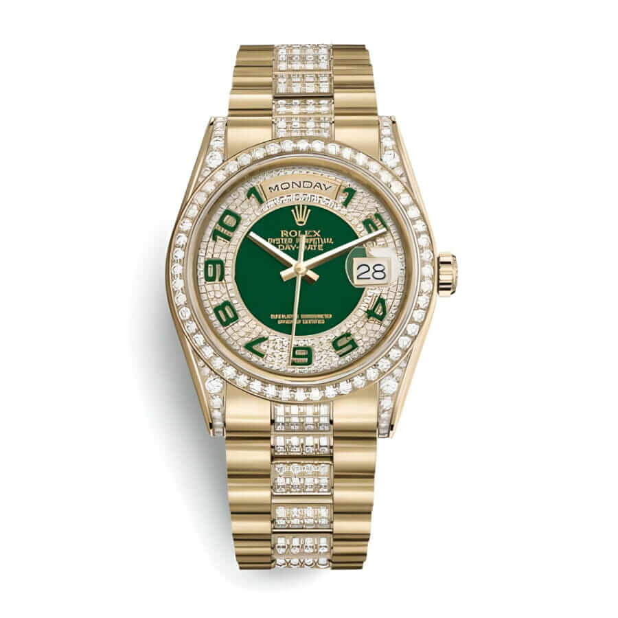 Rolex Day-Date 118348 “Iced Out” Deluxe 1:1 Rolex Day-Date 118348 “Iced Out” Deluxe 1:1