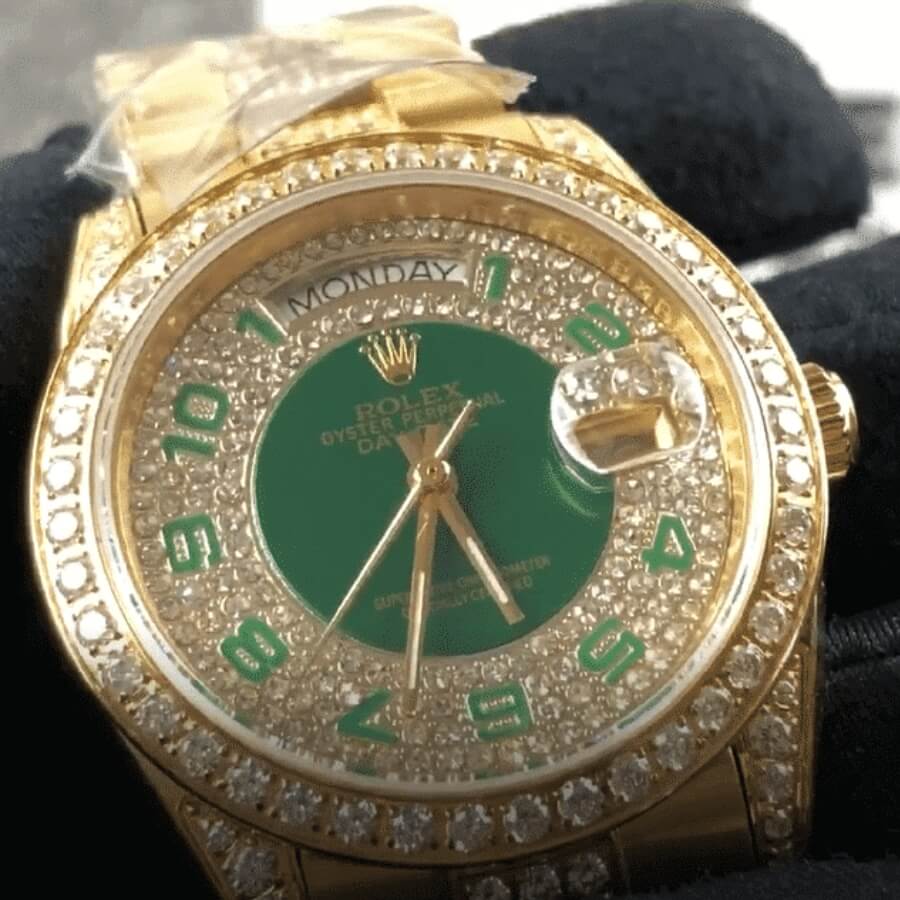 Rolex Day-Date 118348 “Iced Out” Deluxe 1:1 Rolex Day-Date 118348 “Iced Out” Deluxe 1:1